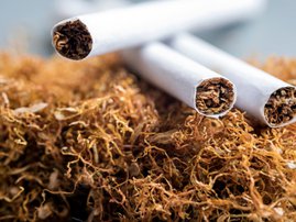 Cigarettes and tobacco stack