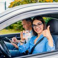 Driving licence test stock image