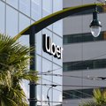 Uber name on high rise building