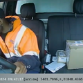 A driver uses his cellphone whilst driving