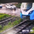 WATCH: Uber Eats driver hit by train, South Africa shocked